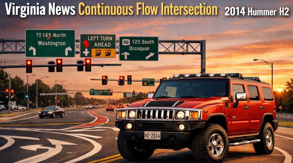 Virginia News Continuous Flow Intersection 2014 Hummer.