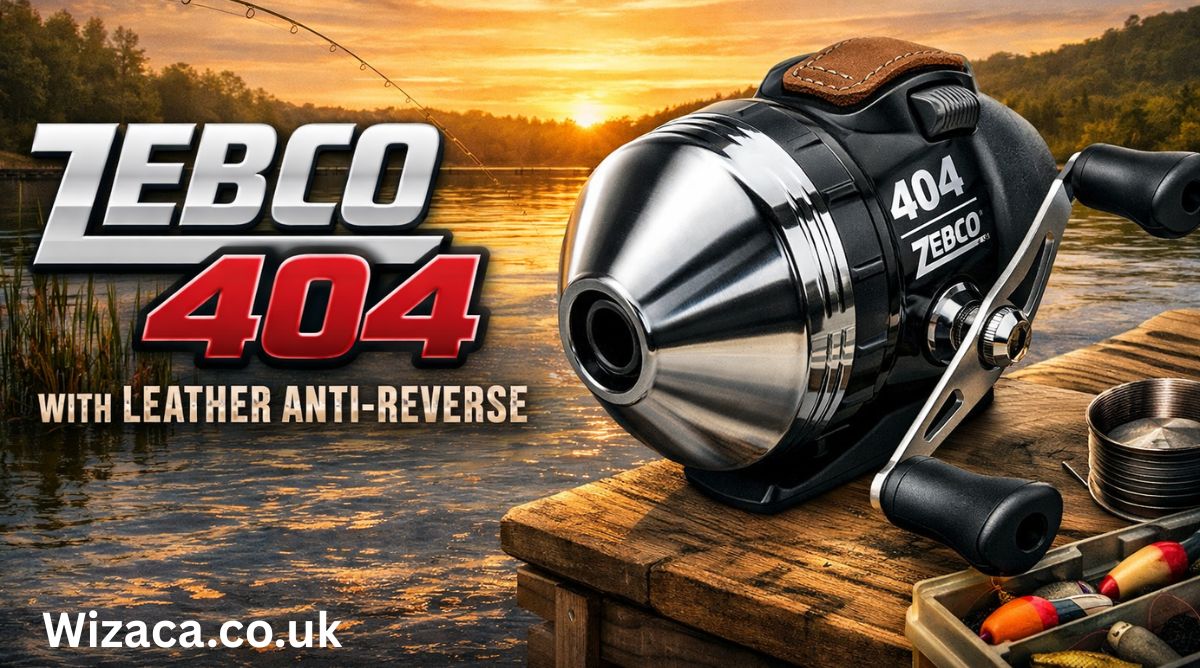 Zebco 404 with Leather Anti-Reverse.