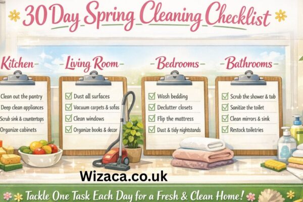 30 Day Spring Cleaning Checklist.