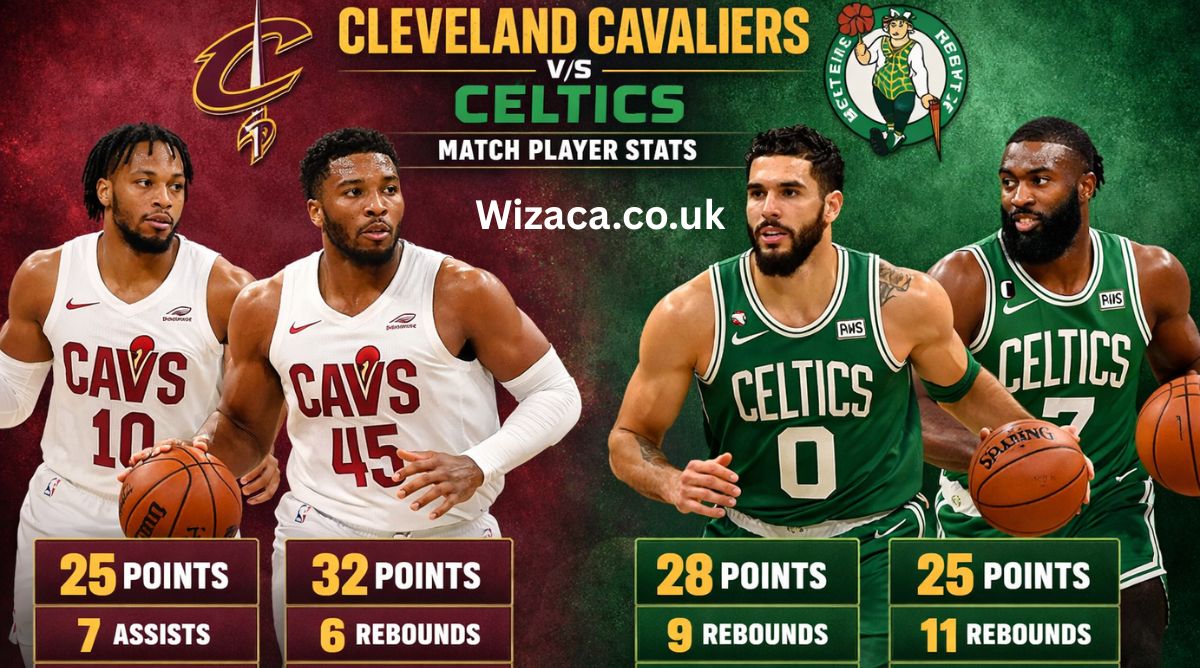 Cleveland Cavaliers vs Celtics Match Player Stats.