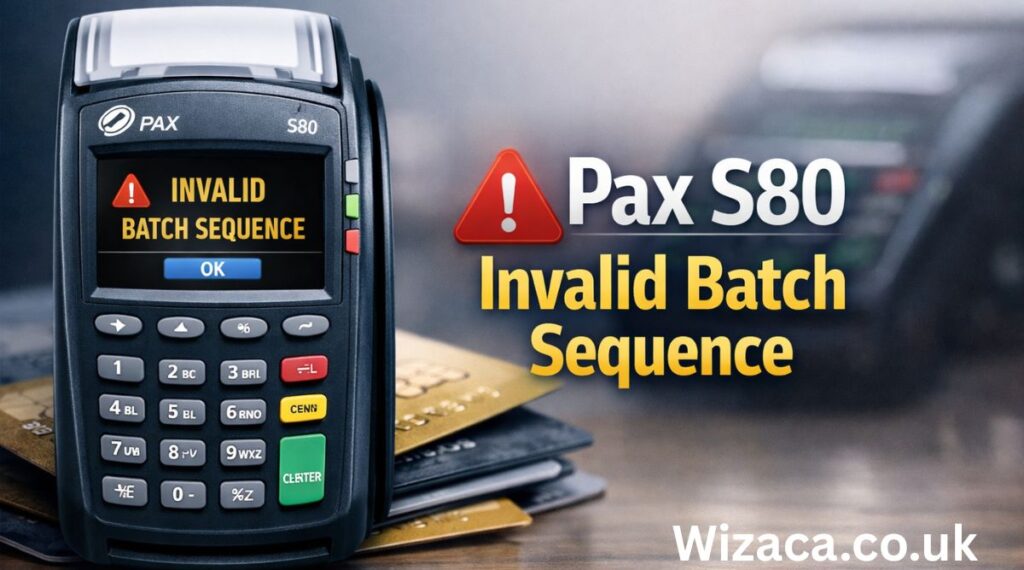 Pax S80 Invalid Batch Sequence.