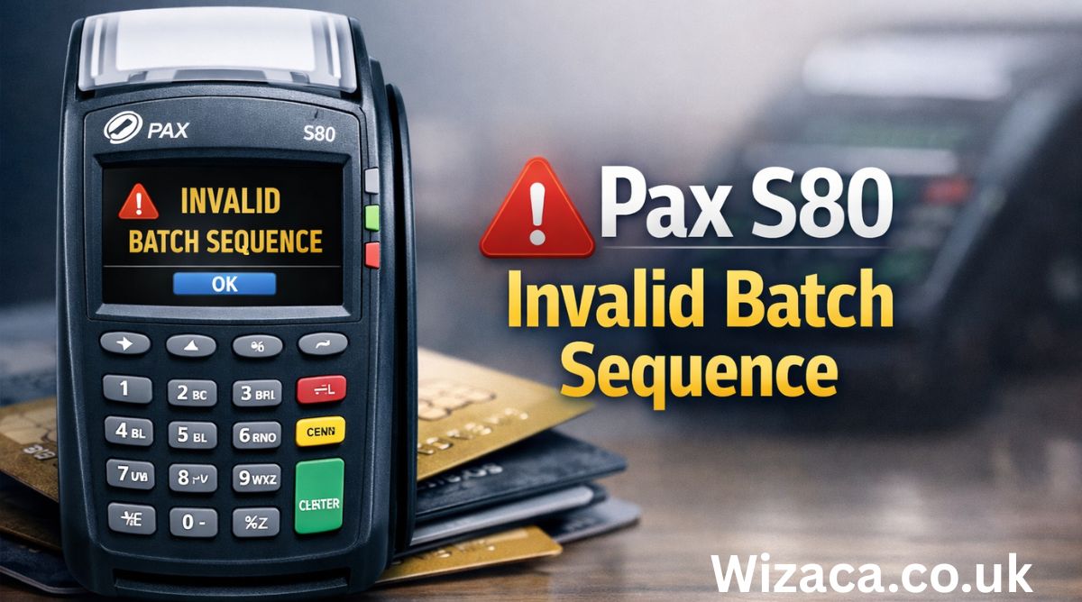 Pax S80 Invalid Batch Sequence.
