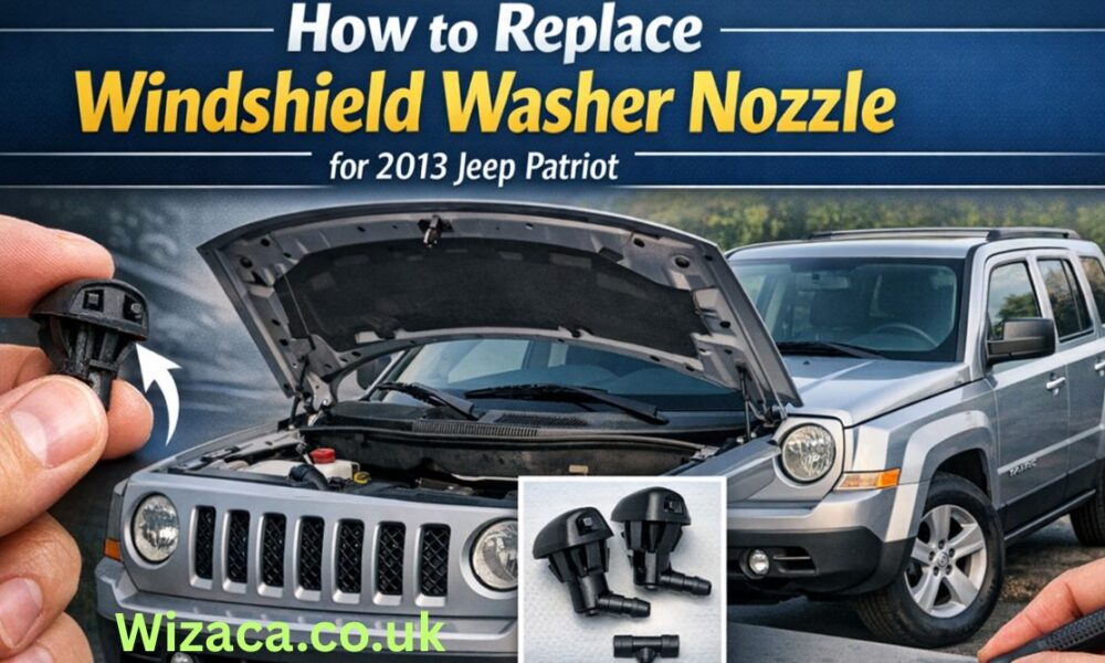 How to Replace Windshield Washer Nozzle for 2013 Jeep Patriot.