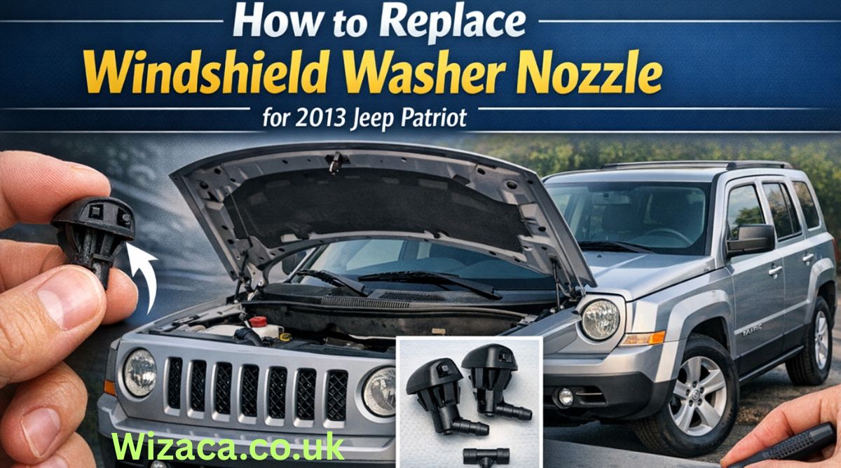 How to Replace Windshield Washer Nozzle for 2013 Jeep Patriot.