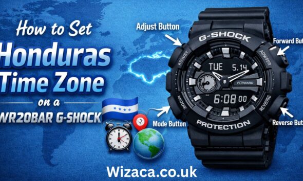 How to Set Honuras Time Zone on a WR20BAR G-Shock.