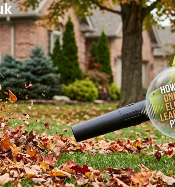how much dnb does electric leaf blower produce