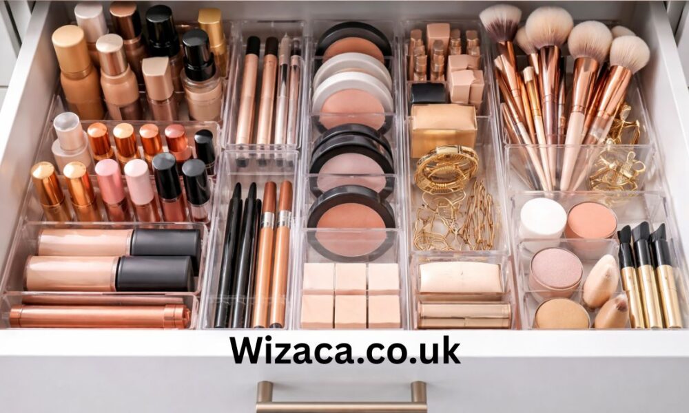 how to arrange makeup drawer