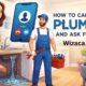 how to call a plumber and ask for help