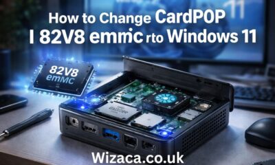 how to change cardpop I 82v8 emmc/b to windows 11