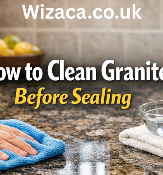 how to clean granite before sealing