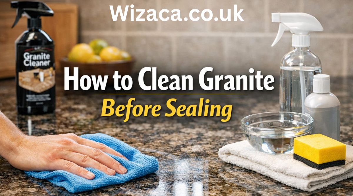 how to clean granite before sealing