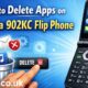 how to delete apps on kyocera 902kc flip phone