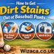 how to get dirt stains out of baseball pants.