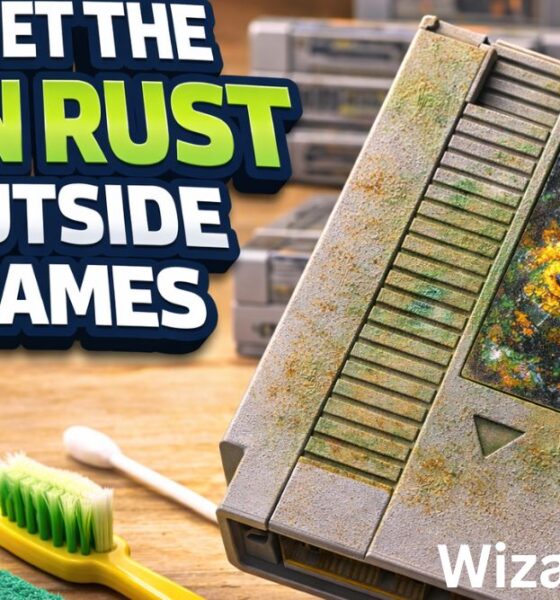 how to get the green rust off outside nes games.