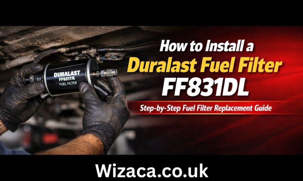 how to install a duralast fuel filter ff831dl.