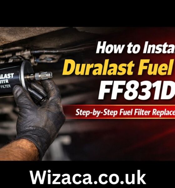 how to install a duralast fuel filter ff831dl.