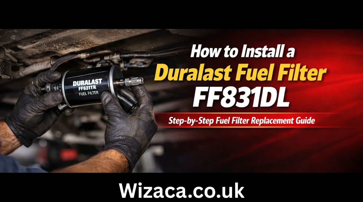 how to install a duralast fuel filter ff831dl.