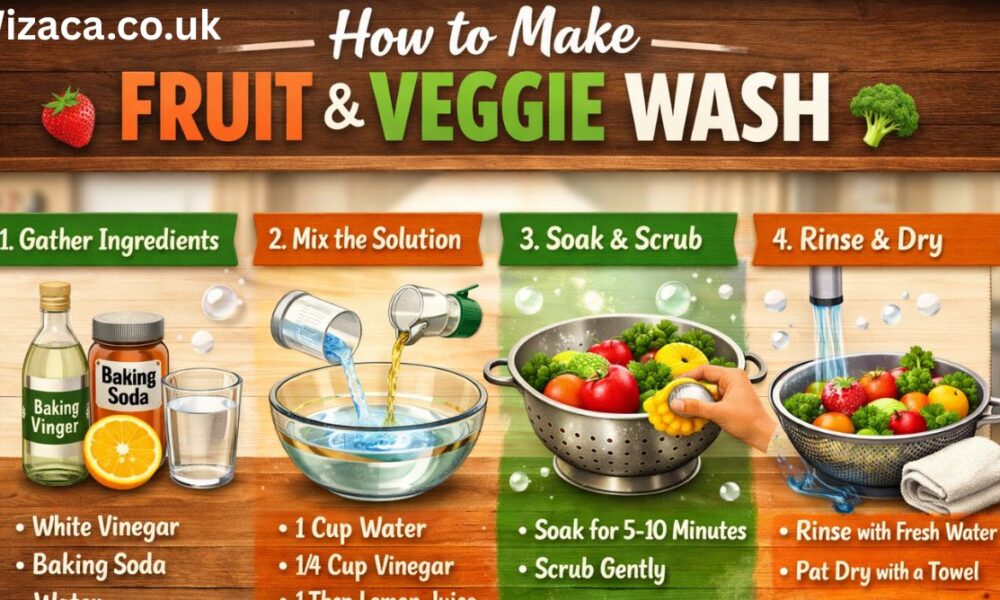 how to make fruit and veggie wash.