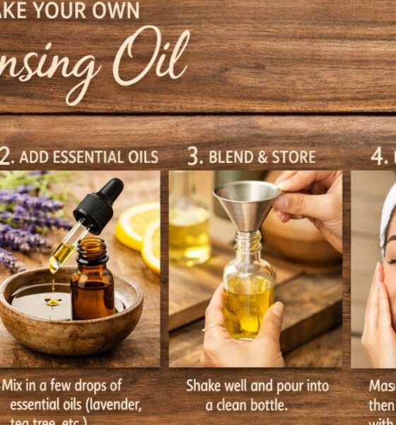 how to make your own cleansing oil.