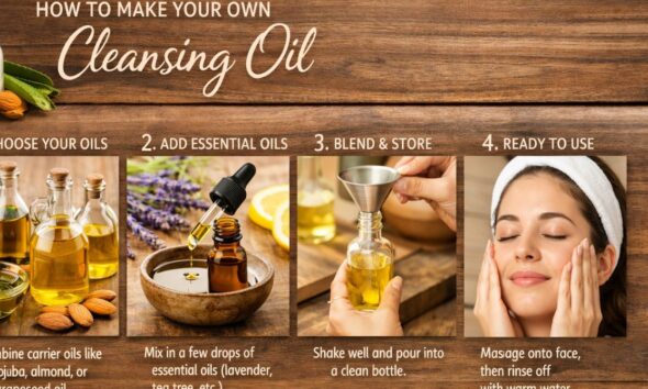 how to make your own cleansing oil.