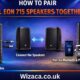 how to pair 2 jbl eon 715 speakers together.