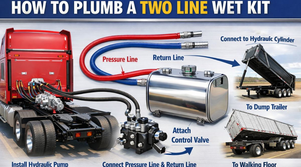 how to plumb a two line wet kit.