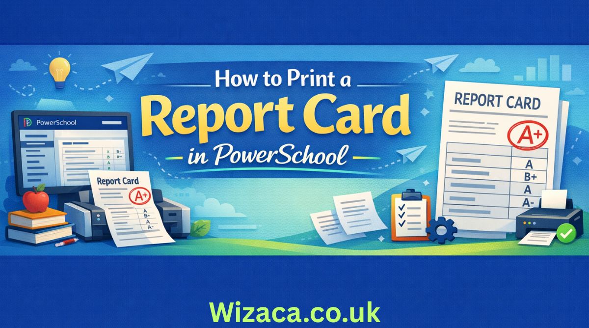 how to print a report card in powerschool.